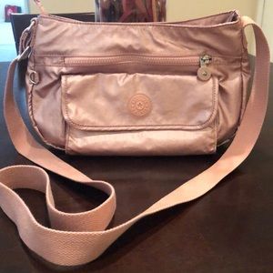 Kipling metallic pink bag